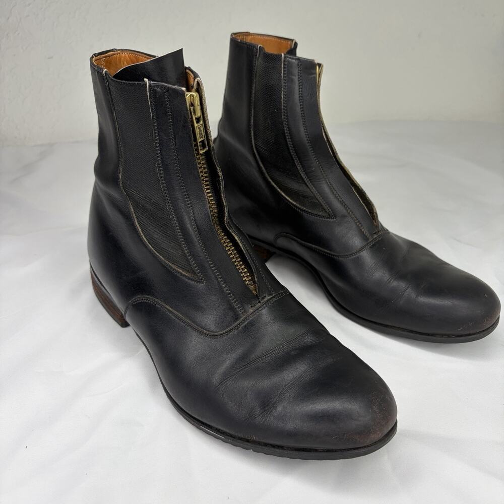 E. Vogel Equestrian Custom Boots Leather Black Size 7-7.5" ? See Measurements